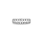 Contemporary Domed Band Ring // Silver (Size 8)