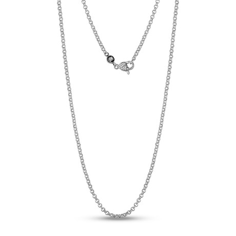 Rolo Link Chain Necklace // 3mm // Silver (20")