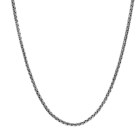 Contemporary Chain Necklace // 4mm // Silver (24")
