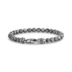 Lava Bead Bracelet // Silver (X-Small // 7")