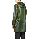 Transparent Hooded Coat // Foggy Green (XL)