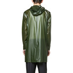 Transparent Hooded Coat // Foggy Green (XL)