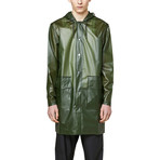 Transparent Hooded Coat // Foggy Green (XL)