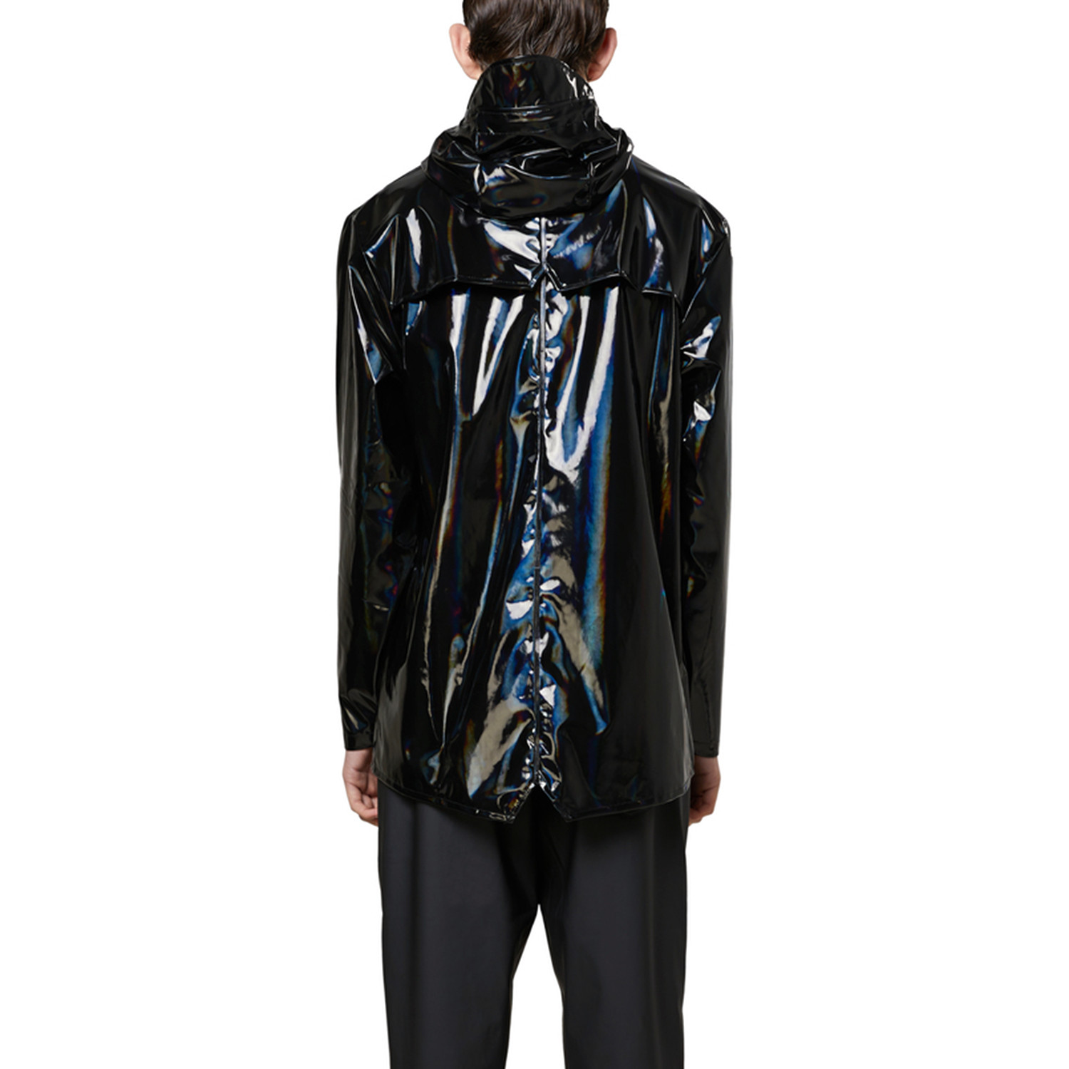 Holographic Jacket // Holographic Black (S) - Rains - Touch of Modern