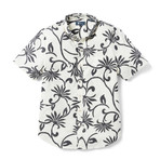 Polynesian Pareau Tailored Shirt // White + Black (XS)