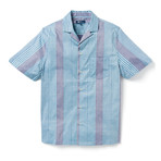 Pacific Paradise Stripe Shirt // Aqua (L)