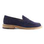 Issac Suede Penny Loafer // Navy (US: 9)