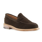 Issac Suede Penny Loafer // Chocolate (US: 9.5)