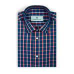 Shepard No Sweat Dress Shirt // Blue + Red + Gray (Small Slim Fit)