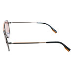Men's EZ0103 Sunglasses // Shiny Gunmetal + Brown