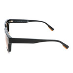 Men's EZ0101-F Sunglasses // Shiny Black + Brown