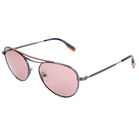 Men's EZ0103 Sunglasses // Shiny Gunmetal + Brown