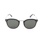 Men's EZ0097-D Sunglasses // Shiny Dark Ruthenium + Green