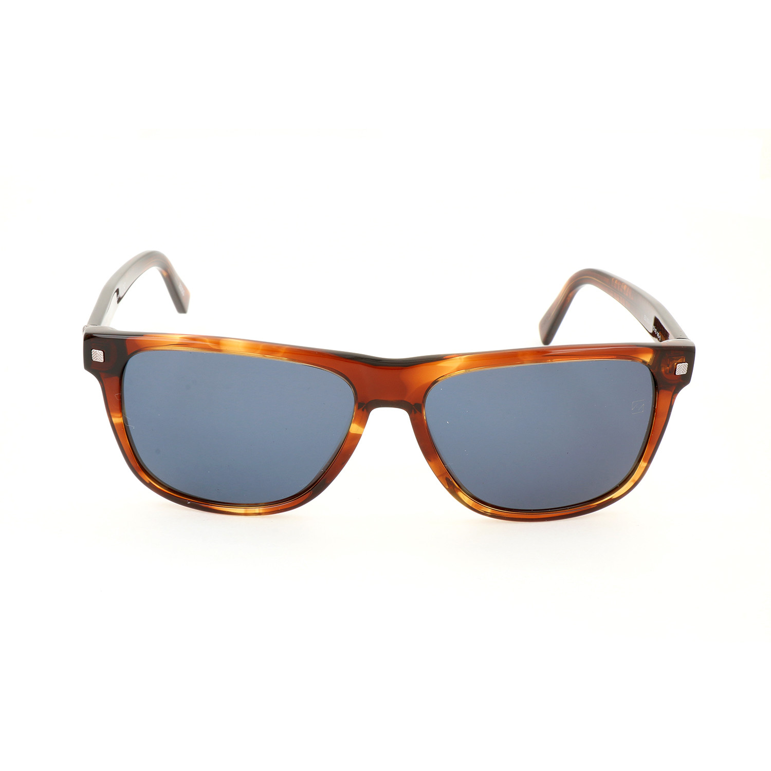Men's EZ0074 Sunglasses // Colored Havana + Blue - Ermenegildo Zegna ...