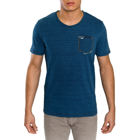 T-Shirt // Blue Stripe (S)