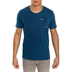 T-Shirt // Blue Stripe (S)