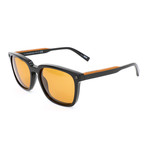 Men's EZ0119 Sunglasses // Shiny Black + Brown