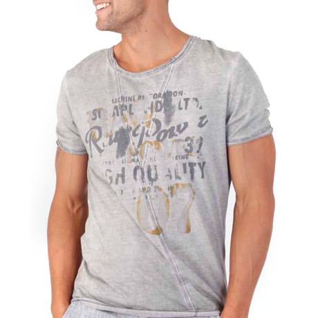 Graphic Print T-Shirt // Gray (S)