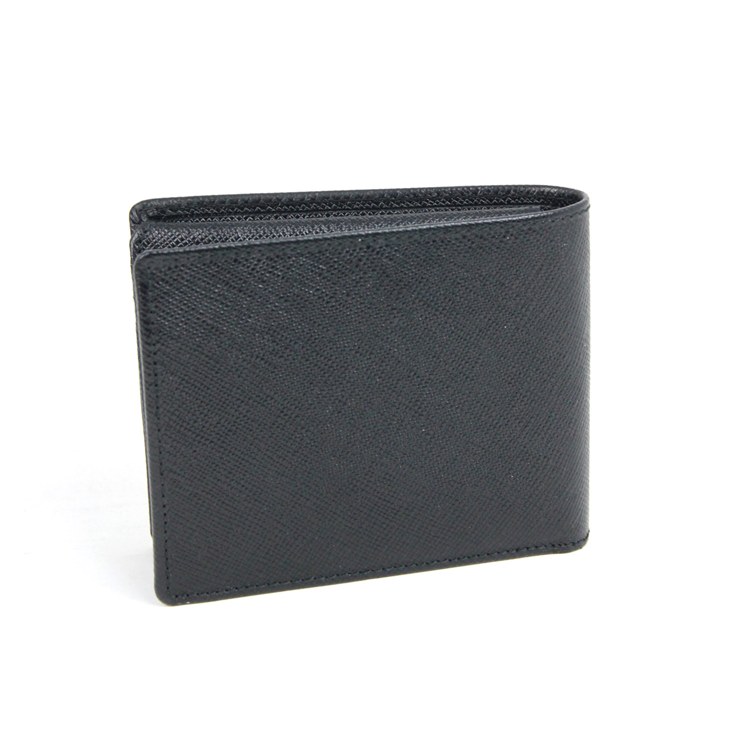 Textured Bi-Fold Wallet // Black - Roberto Cavalli - Touch of Modern
