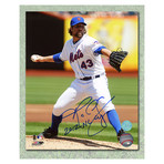 R.A. Dickey // New York Mets // Autographed Photo with 2012 NL CY Young Note