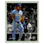 Bo Jackson // Kansas City Royals // Autographed Breaking Batting Photo