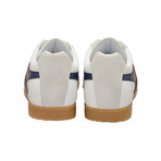 Harrier Leather // White + Navy + Red (US: 9)