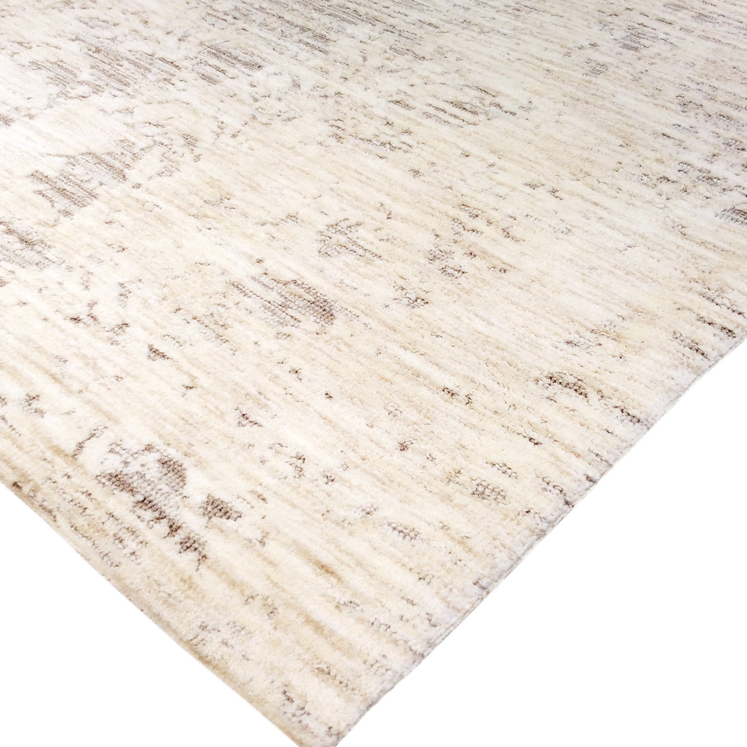 Hozn Collection // HandTufted Microfiber Area Rug // Beige V2 // 5' x