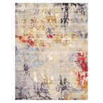 Modern Collection // Hand-Knotted Silk + Wool Area Rug // Multi // 8'10" x 11'10"