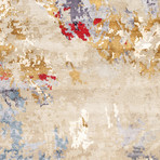 Modern Collection // Hand-Knotted Silk + Wool Area Rug // Multi // 8'10" x 11'10"