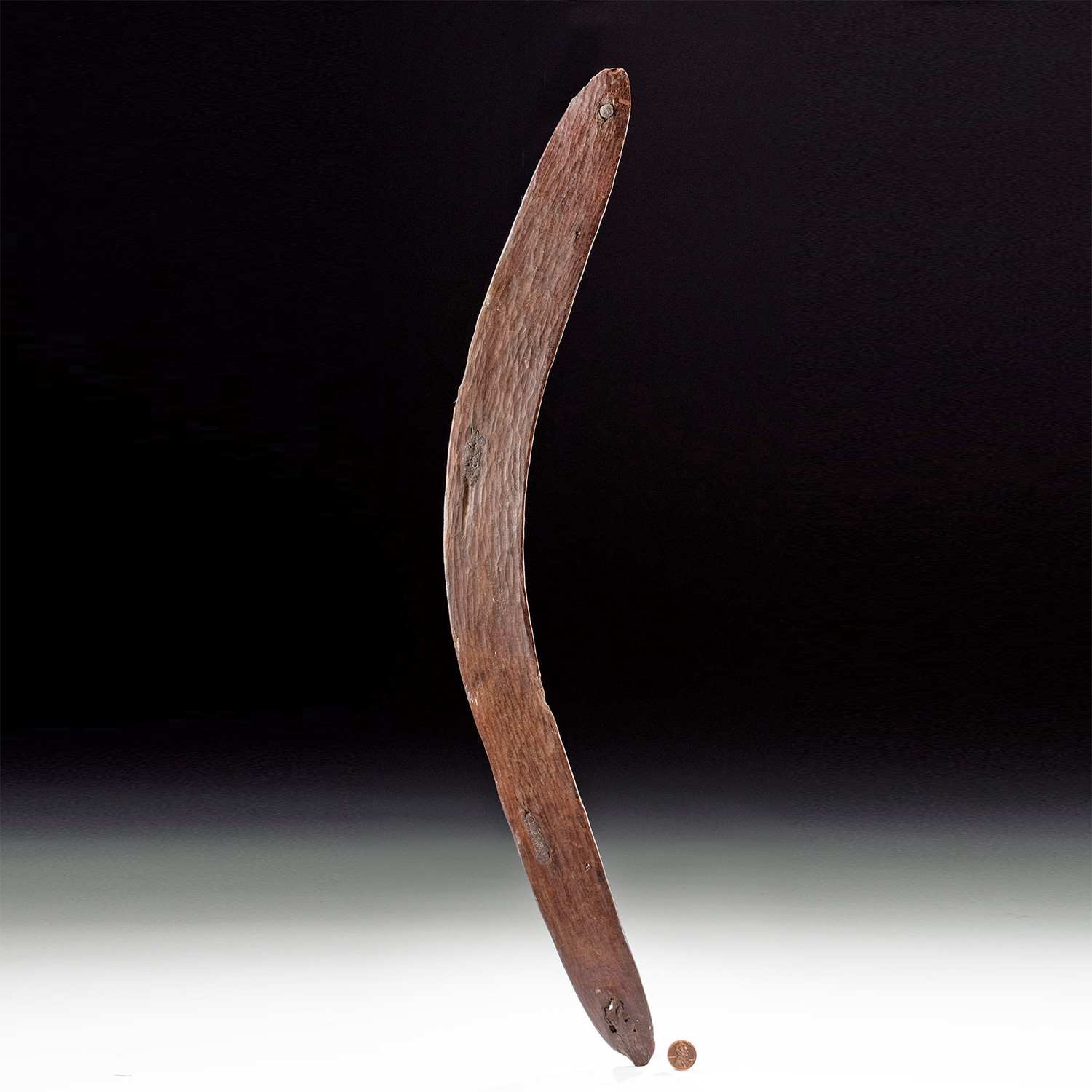 Late 19th C. Australian Aboriginal Wooden Boomerang - Artemis Gallery
