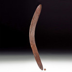 Late 19th C. Australian Aboriginal Wooden Boomerang