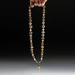 Necklace w/ Inca 18K Gold Pendant, Spindle Whorls