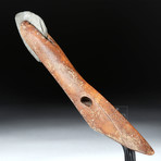 Ancient Arctic Thule Bone Harpoon Foreshaft Slate Blade