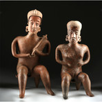 Matched Nayarit San Sebastian Pottery Couple w/ TL