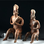 Matched Nayarit San Sebastian Pottery Couple w/ TL