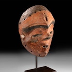 20th C. African Pende Painted Wood Mbuya Mask