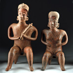 Matched Nayarit San Sebastian Pottery Couple w/ TL