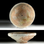 Byzantine Pottery Bowl w/ Glazed Decoration - Sea Find