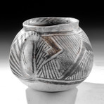 Anasazi Black on White Pottery Mug w/ Handle