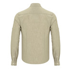 Ric Linen Button-Up Shirt // Khaki (M)