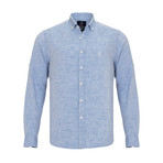 Ric Linen Button-Up Shirt // Baby Blue (XL)