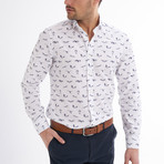 Tommaso Button-Up Shirt // White + Black (3XL)