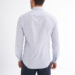 Umberto Button-Up Shirt // Baby Blue + Navy (XL)