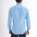 Tommaso Button-Up Shirt // Baby Blue + White (2XL)