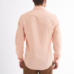 Ric Linen Button-Up Shirt // Salmon (L)