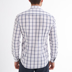 Emesto Button-Up Shirt // White + Navy (L)