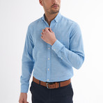 Ric Linen Button-Up Shirt // Light Blue (S)