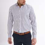 Maximo Button-Up Shirt // White + Navy (2XL)