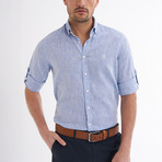 Ric Linen Button-Up Shirt // Baby Blue (L)