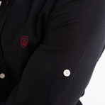 Ric Linen Button-Up Shirt // Black (L)